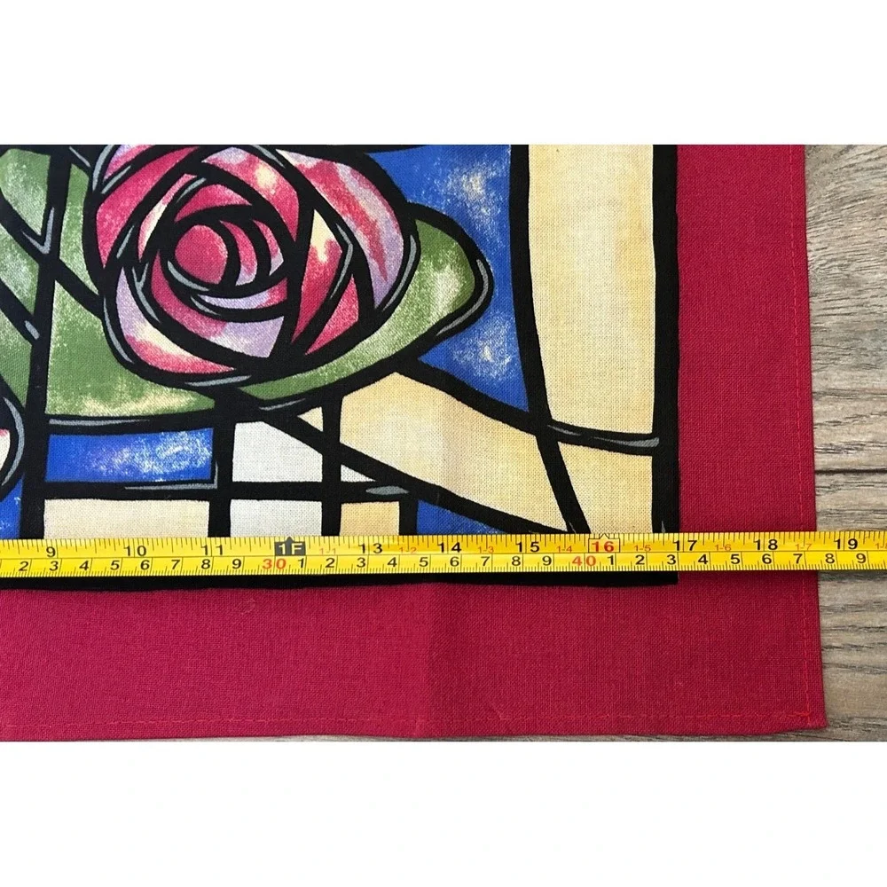 Past Times Charles Rennie Mackintosh Rose Cotton Tea Towel Art Nouveau Glasgow